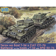 Unimodel 1/72 Retriever on T-34 Basis with SPG SU-76