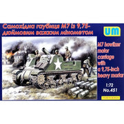 Unimodel 1/72 M7 Howitzer Motor Carriage with a 9.75-inch Heavy Mortar