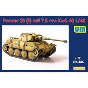 Unimodel 486 1/72 Panzer 38 (t) mit 7.5 cm KwK 40 l/48 Plastic Model Kit