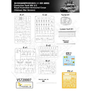 Vespid Models VS720007S 1/72 Centurion Tank Mk5/1 RAAC (Vietnam War Version) Deluxe Edition