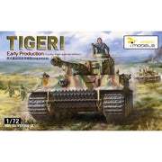 Vespid 720018 1/72 Tiger I Early Production (Lucky Tiger Special Edition) with Metal Barrel and 3D printed Muzzle Braker