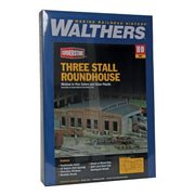 Walthers 933-3041 Cornerstone HO Three-Stall Roundhouse Kit