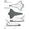 Warbird Decals 14404 Space Shuttle Tile Code Decals 1/144