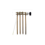 Woodland Scenics WUS2251 N Wired Poles Double Crossbar