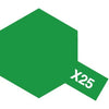 Tamiya 80025 Enamel Paint X-25 Gloss Clear Green (10ml)