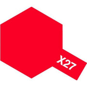 Tamiya 80027 Enamel Paint X-27 Gloss Clear Red (10ml)