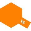 Tamiya 81506 Acrylic Paint X-6 Gloss Orange (10ml)