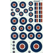 Xtradecal 48029 1/48 RAF National Insignia/Roundels C Type Decals