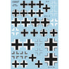 Xtradecal 48166 1/48 Luftwaffe Heavy Fighter Crosses for Junkers Ju-88, Dornier Do-17, Do 215 and Messerschmitt Bf-110 Decals