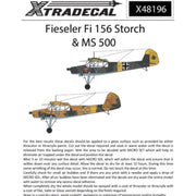 Xtradecal 48196 1/48 Fieseler Fi-156C-3 Storch (6)