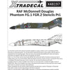 Xtradecal 48197 1/48 McDonnell-Douglas FG.1/FGR.2 Phantom Royal Air Force stencil data Part 1