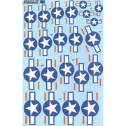 Xtradecal 72125 1/72 US National Insignia Stars and Bars with Optional Red Bar 1942 to Current Larger Sizes Decals