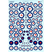 Xtradecal 1/72 Royal Australian/RAAF and Royal New Zealand/RNZAF Air Force roundels. Assorted sizes.