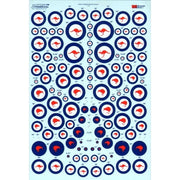 Xtradecal 72260 1/72 Royal Australian/RAAF and Royal New Zealand/RNZAF Air Force roundels. Assorted sizes.