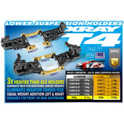 Xray 303715 Brass Lower Suspesion Holder Left 2pce+