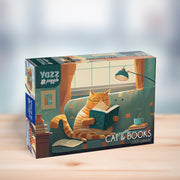 Yazz Puzzle 3827 Cat and Books 1000pc Jigsaw Puzzle