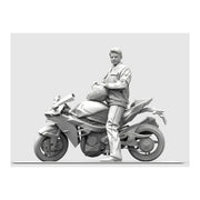 Tori Factory ZPLMF-08B 1/48 TOPGUN Pilot w/Motobike Model Kit