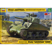 Zvezda 3702 1/35 M4A2 Sherman 75mm Medium US Tank WWI