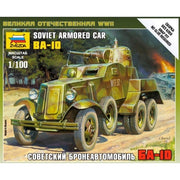 Zvezda 6149 1/100 Soviet BA-10 Armoured Car WWII
