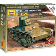 Zvezda 6165 1/100 Soviet T-26 Flamethrower Tank