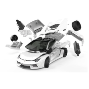 Airfix J6019 QuickBuild Lamborghini Aventador White