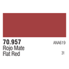Vallejo 70957 Model Color Flat Red 17ml Paint