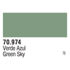 Vallejo 70974 Model Color Green Sky 17ml Paint 076