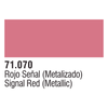 Vallejo 71070 Model Air 70 17ml Turn Signal Red Metal Paint