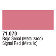 Vallejo 71070 Model Air 70 17ml Turn Signal Red Metal Paint