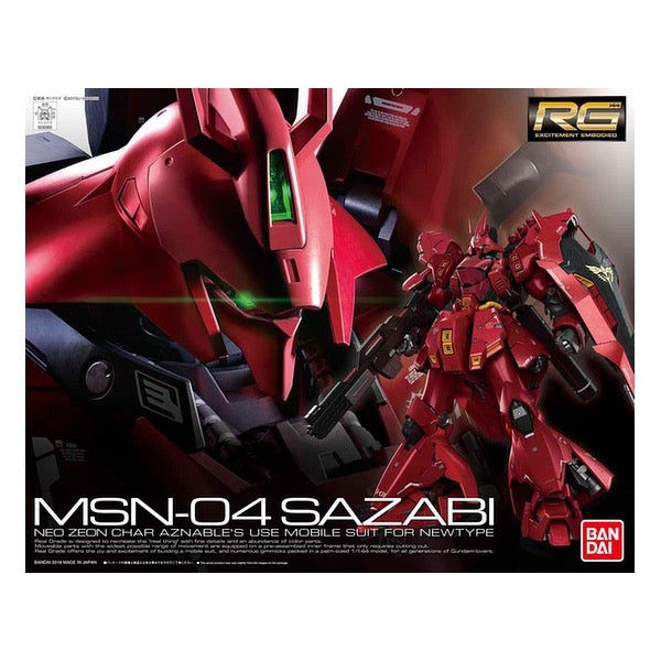 Bandai 0230363 RG 1/144 Sazabi Gundam – Metro Hobbies