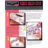 Bare Metal Foil 120 Ink Jet Decal Paper White Three Sheets