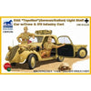 Bronco CB35156 1/35 DAK Topolino German/Italian Light Staff Car with Crew & IFS Infantry Cart
