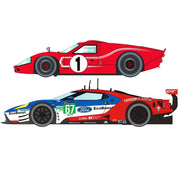 Scalextric C3893A Legends Le Mans 1967 50 Years of Ford Twin Pack Limited Edition**