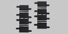 Carrera 20612 Evolution/Digital 1/4 Straight Track 2pc | Metro Hobbies