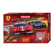 Carrera 25230 Evolution Ferrari Trophy Slot Car Set*