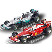Carrera 62428 Go!!! Champions Lap F-1 Ferrari and Mercedes Slot Car Set