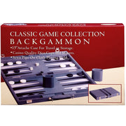 Classic Game Collection Backgammon 15in Vinyl Stitched