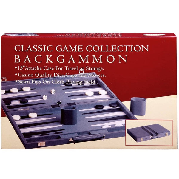 Classic Game Collection Backgammon 15in Vinyl Stitched – Metro Hobbies