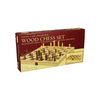 Classic Game Collection Chess Wood 15in Inlaid Folding