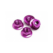 Core RC CR036 - Serrated Alloy M4 Nuts Purple 4pk
