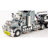 Drake Collectibles ZT09027 1/50 Kenworth T909 Prime Mover with 2x8 Dolly & 4x8 Swingwing Mercury Silver