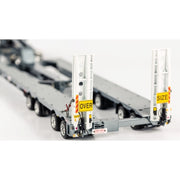 Drake Collectibles ZT09027 1/50 Kenworth T909 Prime Mover with 2x8 Dolly & 4x8 Swingwing Mercury Silver