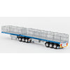 Drake Collectibles ZT09133 1/50 Freighter Freighter B Double Set A & B Trailer Silver/Blue