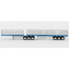Drake Collectibles ZT09133 1/50 Freighter Freighter B Double Set A & B Trailer Silver/Blue