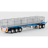 Drake Collectibles ZT09147 1/50 Maxitrans Freighter Road Train Set B Trailer & Dolly Silver/Blue