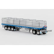 Drake Collectibles ZT09147 1/50 Maxitrans Freighter Road Train Set B Trailer & Dolly Silver/Blue