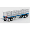 Drake Collectibles ZT09147 1/50 Maxitrans Freighter Road Train Set B Trailer & Dolly Silver/Blue