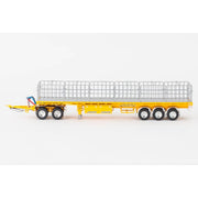 Drake Collectibles ZT09148 1/50 Maxitrans Freighter Road Train Set B Trailer & Dolly Yellow