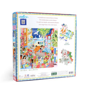 eeBoo Marketplace in France 1000pc Jigsaw Puzzle