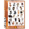 Eurographics 61511 Cat Breeds 1000pc Jigsaw Puzzle